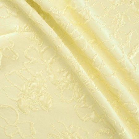 Jacquard relieve floral amarillo